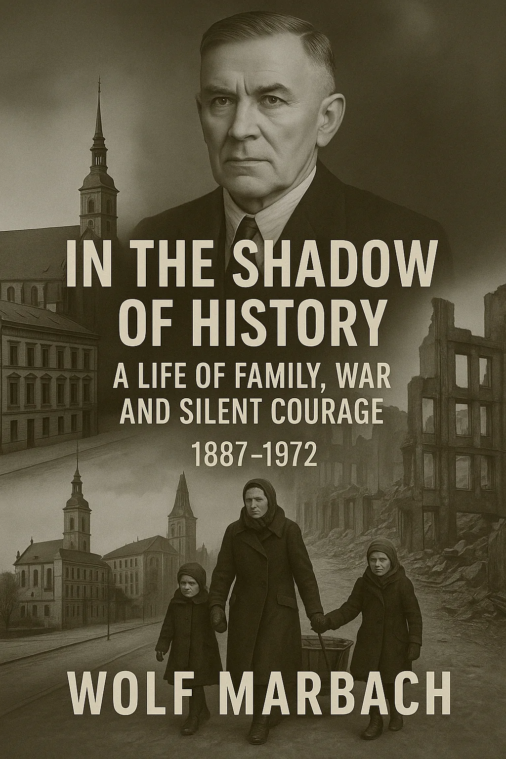 Cover of the book “In the Shadow of History – A Life of Family, War and Silent Courage 1887–1972” by Wolf Marbach